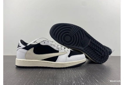 SCOTT AIR TRAVIS BLACK 1 OG LOW X WHITE JORDAN 1013